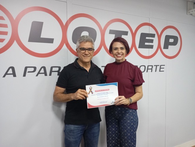 Lotep recebe certificado do Instituto AUT em reconhecimento ao apoio social