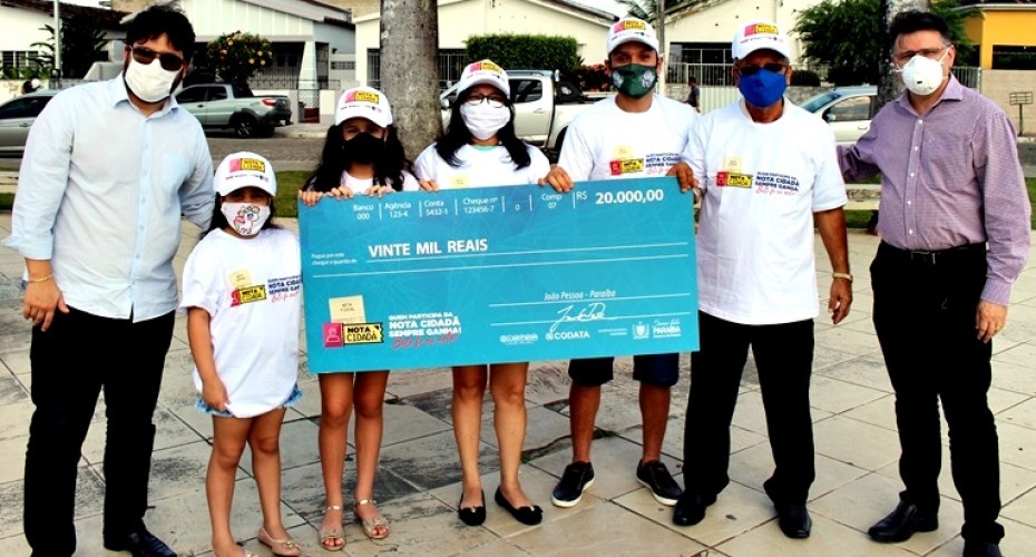 Cidadão de Sapé é o primeiro a ganhar prêmio de R$ 20 mil do Nota Cidadã