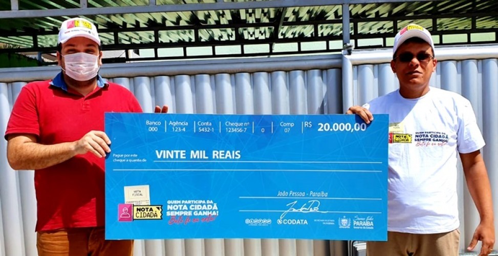 Programa Nota Cidadã faz transferência bancária de prêmios aos ganhadores